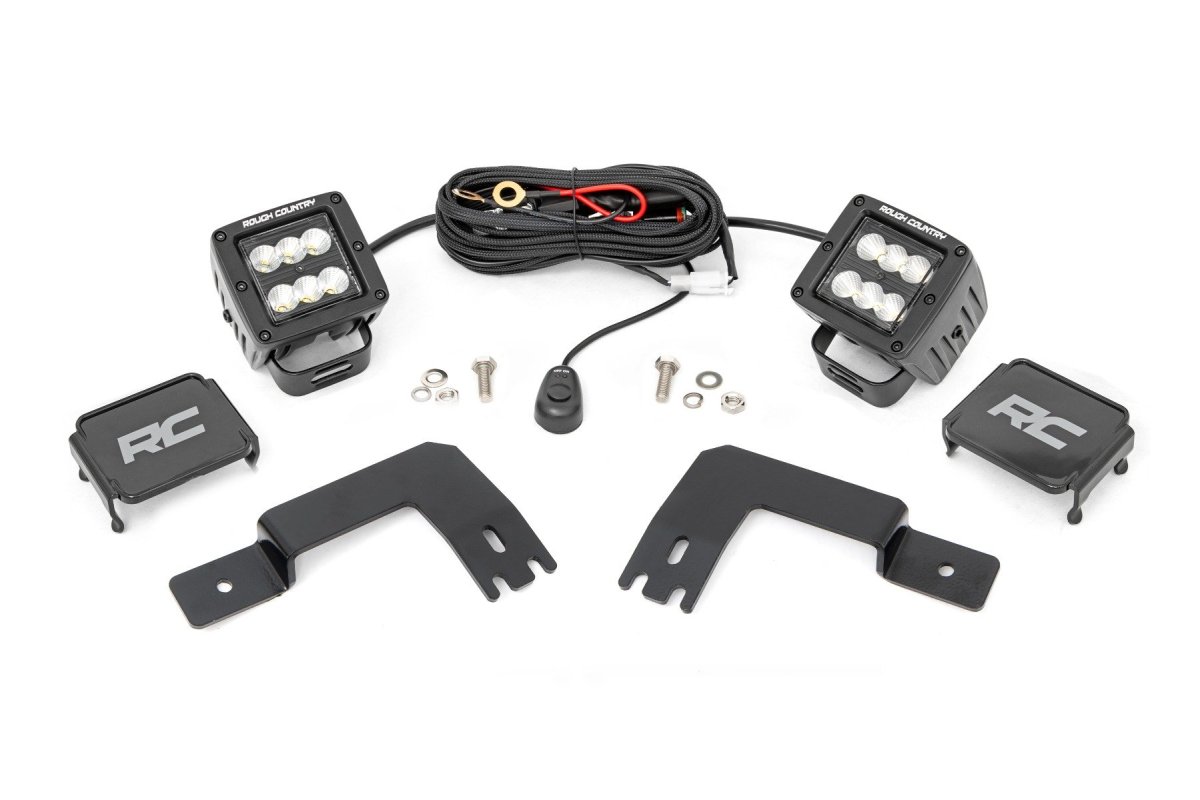 Polaris XPEDITION ADV 5 Ultimate LED Light - Under Bed Mount - Rough Country - Flood - Black - 2024+